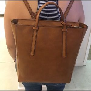 fossil camilla convertible large leather backpack